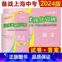 语文[试卷+答案 ] 上海 [正版]2024年版上海中考一模卷 语文 试卷+答案 领先一步文化课强化训练 上海市各区初三