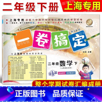 2年级下 数学 [正版]2024春一卷搞定 数学 二年级第二学期/2年级下 配套上海二期课改数学小学单元测试试卷全新修订