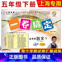 5年级下 语文 [正版]2024春一卷搞定 语文 五年级第二学期/5年级下 配套上海二期课改数学小学单元测试试卷全新修订