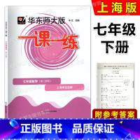 数学 七年级下 [正版]2023华东师大版一课一练 数学 七年级第二学期/7年级下册 华东师范大学出版社 上海版教辅课后