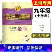 [正版]智慧学习步步高丛书 精练与提高 数学 九年级/9年级(全学年)上下册含检测卷 中西书局 含答案 上海版配套教辅