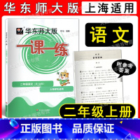 语文 二年级上 [正版]2022新版华东师大版一课一练 语文 二年级上 2年级第一学期 上海版新语文配套五四学制