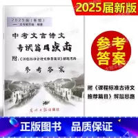 2024 中考文言诗文点击 答案 上海 [正版]2025届新版中考文言诗文考试篇目点击 古诗文科目标准解题思路 参考答