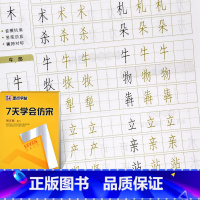[正版]墨点 七天学会仿宋 荆霄鹏钢笔硬笔书法字帖 字帖速成宋体教程练字帖硬笔描红临摹 成人大学生公务员零基础入门女生