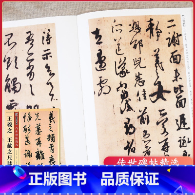 [正版]传世碑帖精选彩色本第四辑 王羲之王献之尺牍 行草书书法毛笔字贴初学者毛笔字帖入门练习 历代老碑帖法书选名品系列