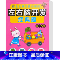 [正版]河马文化 左右脑开发经典题4-5岁 智力开发 幼儿益智力潜能开发 低幼图书籍 亲子游戏读物