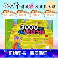 [正版]3000个游戏玩出超级大脑 2岁+适用 两岁宝宝早教书左脑右脑脑力儿童图书益智书思维训练书籍幼儿园中班数学智力