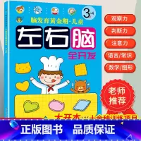 [正版]3~4岁儿童左右脑全脑智力开发抓住脑发育黄金期均衡开发大脑潜能逻辑思维训练书幼儿园宝宝书籍益智早教书本专注力记