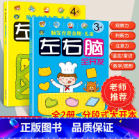 [正版]左右脑全脑开发3到4岁5岁 儿童启蒙书籍大脑智能开发智力训练益智图书三岁四岁五岁幼儿园宝宝读物 3-5岁脑发育