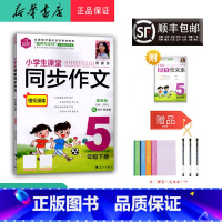 语文 五年级下 [正版] 2024春 思脉图书 小学生课堂同步作文 五年级下册