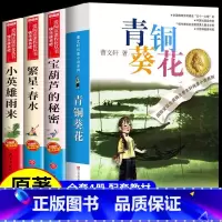 [4册]青铜葵花+宝葫芦+小英雄雨来+繁星春水 [正版]宝葫芦的秘密张天翼 适合小学生三年级四年级看的课外书上册下册阅读
