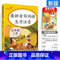 [正版]看拼音写词语五年级上册 人教版乐学熊 小学语文五年级拼音专项训练看拼音写词语生字注音一课一练作业本识字练字同步