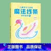 高阶-魔法线条 [正版]魔法线条迷宫数字连线画本宝宝儿童专注力训练神器小学生思维训练游戏小学生注意力益智书迷宫画本线条画
