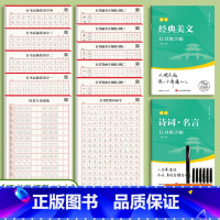 升级款13本装[基础全套+诗词名言+经典美文] [正版]行楷字帖成人练字帖行书成年速成控笔训练连笔字体漂亮钢笔初高中生硬