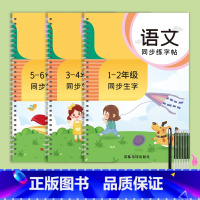 1-6年级语文同步(送10笔芯+1笔+1握) [正版]练字帖1-6年级凹槽小学生人教版一年级二年级三上册下册语文字帖每日