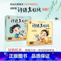词语真好玩机关书(上下)2册 [正版]汉字真好玩机关书上下全套2册幼小衔接识字神器绘本 自主阅读宝宝早教触摸立体书语文启