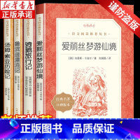 [全4册]爱丽丝/鲁滨孙/骑鹅/汤姆索亚 [正版]汤姆索亚历险记 六年级下册经典名著四五六年级小学生课外书籍名著阅读快乐