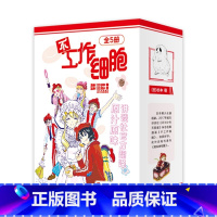 [正版]全5册不工作细胞漫画套装全5册 同名动漫漫画书籍中文简体血小板 清水茜著燃系科普幽默搞笑知识绘本漫画