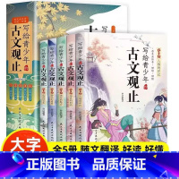 [全5册]写给青少年的古文观止 [正版] 写给青少年的古文观止全套5册 小学生版小古文小学初中高中漫画版中国古诗词诗经大