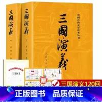 [人民文学出版社]三国演义上下2册 [正版] 三国演义上下全2册 原著 完整版无删减带注释 高中生初中生小学生青少年版文