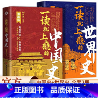 [官方正版 全2册]一读就上瘾的中国史+世界史 漫画版 [正版] 一读就上瘾的中国史+世界史漫画版全2册 写给孩子看的中