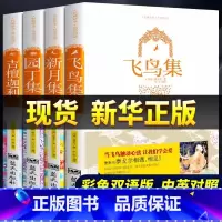 [官方正版 全4册]泰戈尔诗集全集 [正版] 新月集飞鸟集园丁集泰戈尔吉檀迦利全4册 英文完整双语版 中英对照带插图原版