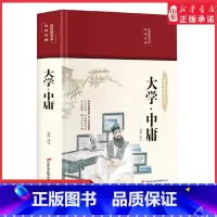 [正版]布面精装彩图大学中庸原文诵读本文白对照注释译注传世典故疑难词注音美绘版国学经典名著成人初中生哲学思想智慧书店书