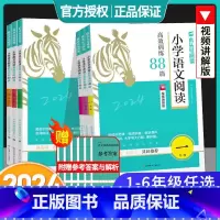 语文阅读训练88篇 小学一年级 [正版]2024新版小学语文阅读高效训练88篇一二三五六四年级上册下册阅读理解专项训练书