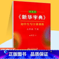 七年级下册写字课课练 [正版]字典初中生写字课课练字帖田英章练字帖七八九年级初中生7 8 9 年级初一二三课堂同步写字专