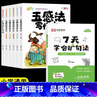 [全7册]扩句法+五感法作文 小学通用 [正版]2024版 荣恒7天学会扩句法写作文小学语文每日晨读七天一看就会扩句法写