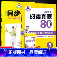 5年级下册-同步作文+阅读真题80篇 小学通用 [正版]2022版阅读理解专项训练书阅读真题80篇一二年级三四五六年级上