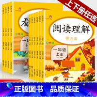 上+下册 阅读理解 (2本) 小学一年级 [正版]乐学熊阅读理解专项训练书一年级阅读课外书必读人教版语文专项二三年级上册