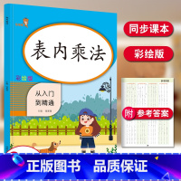 [正版]新版表内乘法从入门到精通 彩绘版 小学生数学表内乘法口算本天天练口算题卡强化训练口算心算速算天天练
