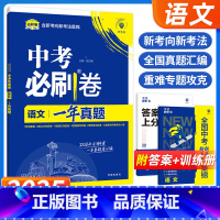 中考必刷卷一年真题语文 初中通用 [正版]2025新版全国中考真题卷 一年真题语文数学英语物理化学历史道德生物地理会考真