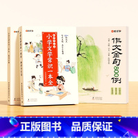 [3本]作文金句800例+小学文学常识一本全*2 小学通用 [正版]作文金句八百例作文素材小学生作文800例好词好句好段