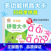 语文 [正版]多功能拼音大卡 内赠160张声调卡小学 生1年级上学期汉语拼音自然组合拼读幼儿学前班基础训练玩转拼音卡片强