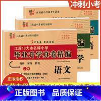 语数英[全三册] 小学通用 [正版]备考2025江苏省13大市小学毕业升学真卷精编语文数学英语3年真卷实战演练小升初考生