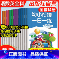 [送800套电子版练习题]全14册幼小衔接一日一练 [正版]2024新版幼小衔接一日一练14册幼儿园学前班大班练习册全套
