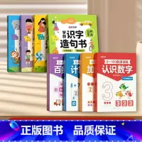 数感训练+学前识字造句(全8本) [正版]0-100数感训练 儿童3岁+数感启蒙早教益智思维练习全4册3-6岁数学启蒙训