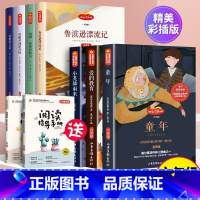 六年级上下册必读 [正版]六年级必读的课外书上册下册 下快乐读书吧上6阅读的书籍老师 童年小英雄雨来爱的教育骑鹅旅行记鲁