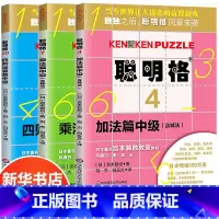 [正版]聪明格中级篇 全套3册 加法乘法四则运算益智游戏肯肯数独 6-10岁儿童思维训练工具书 小学数学速算趣味练习