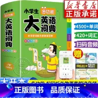 [彩图大字版]大英语词典 [正版]小学生多功能大英语词典小学生 英汉字典双解大词典 儿童英语阅读语法单词词汇图解词典常用