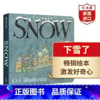 [正版]下雪了 英文原版 Snow 纸板书 凯迪克奖绘本 Uri Shulevitz 亲子启蒙绘本 张湘君 搭下雪天T