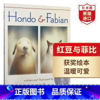 [正版]红豆与菲比 英文原版 Hondo and Fabian Peter McCarty 小猫和小狗的友谊 凯迪克银