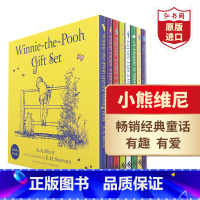 [正版]小熊维尼 维尼熊 8册精选合集 精装 英文原版 Winnie-the-Pooh 米尔恩 全彩插图桥梁章节书 经