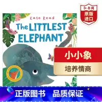 [正版]小小象 英文原版 The Littlest Elephant 小的象 凯特里德 精装绘本 色彩启蒙 情商教育亲