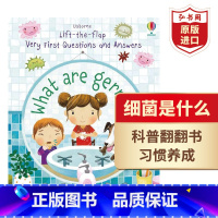 [正版]细菌是什么 英文原版 What are Germs 你问我答翻翻书纸板书 儿童科普绘本 生物知识 生活常识 培