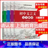 文言文解读 6-9年级[4本套] 初中通用 [正版]人教版初中文言文完全解读一本通六七八九年级6789年级初中文言文完全