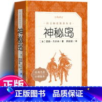 神秘岛 人民文学出版社 [正版]完整版 神秘岛 人民文学出版社书 凡尔纳语文教育阅读丛书小学生课外阅读书 六年级初中版初