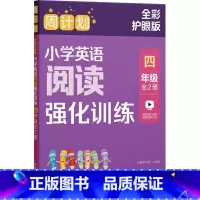 4年级 英语阅读强化训练100篇(大开本2本套) 小学通用 [正版]周计划小学英语阅读强化训练四年级4年级小学英语阅读理